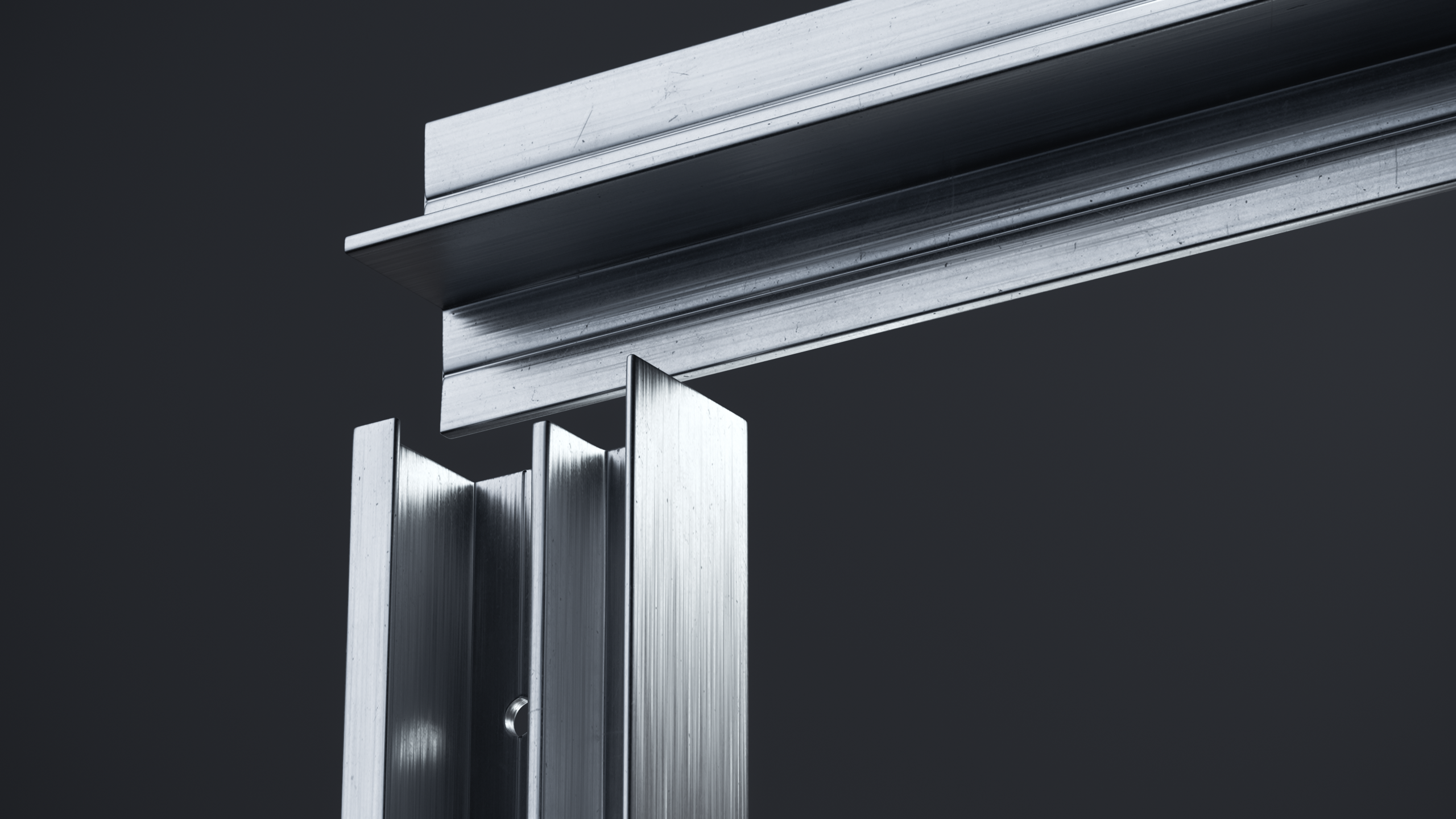 The aluminum Hovr bracket extrusion